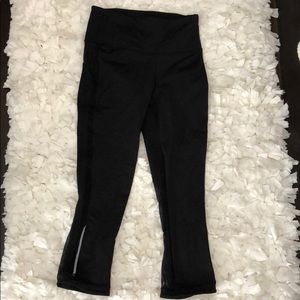 Lululemon Black Crop Leggings, Size 4